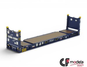 90723 Tekno TB CMA-CGM 40ft. Flatrack