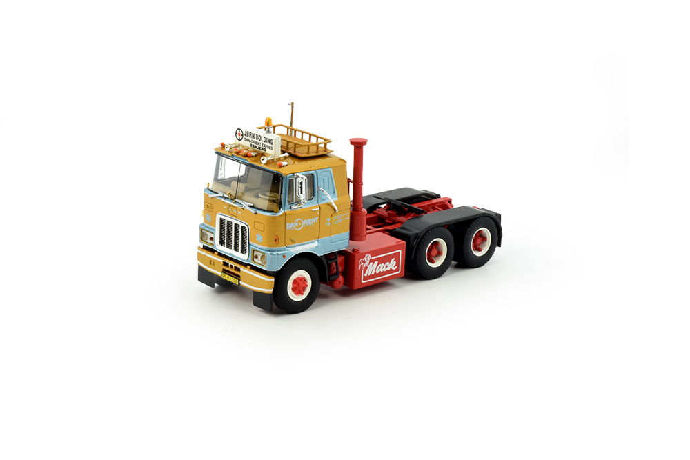 Camion Mack F700 6x4 Avec Benne à Ballast Aux Couleurs CHRIS MILLER - Maquette 1/50 TEKNO - NEUF