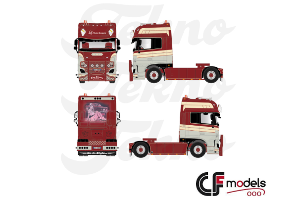 86506 Tekno DAF Euro 6 XF Super Space Cab 4x2 LD Transport