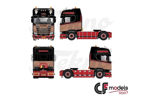 89384 Tekno Scania NGR Highline 4x2 Bart Sluijs Transport