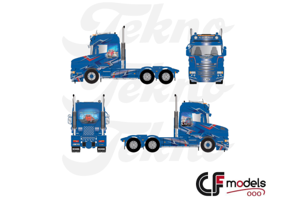 88423 Tekno Scania Torpedo Highline 6x4 Solbjorg