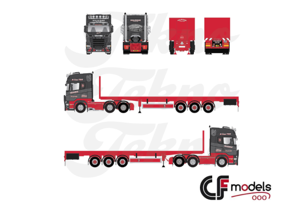 89577 Tekno Scania R Topline 6x2 Holridge