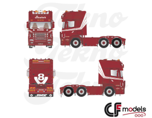 88833 Tekno Scania 164 Topline 6x2 Steurer