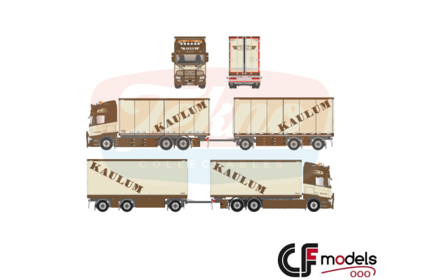 89256 Tekno Scania Highline 6x2 Kaulum Transport