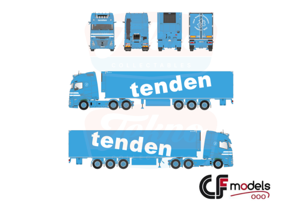 89485 Tekno Volvo FH Aero Globetrotter XXL Tenden Transport