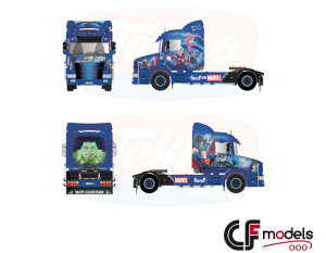 88688 Tekno Scania S4 4x2 Garage du Midi - Super Heroes