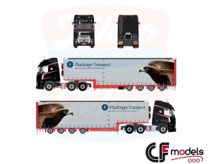 90177 Tekno Volvo FH Aero Globetrotter XL 6x2 Fluckinger