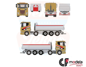 90336 Tekno Scania NGR à toit bas 10x4 Gloggner