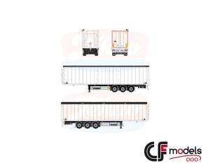 90612 Tekno remorque Stas Biostar à 3 essieux