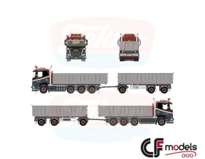 90721 Tekno DAF XF 8x2 Soren Nielsen Vognmand