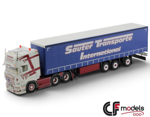 89426 Tekno Scania R Streamline Topline 6x2 Sauter Transporte